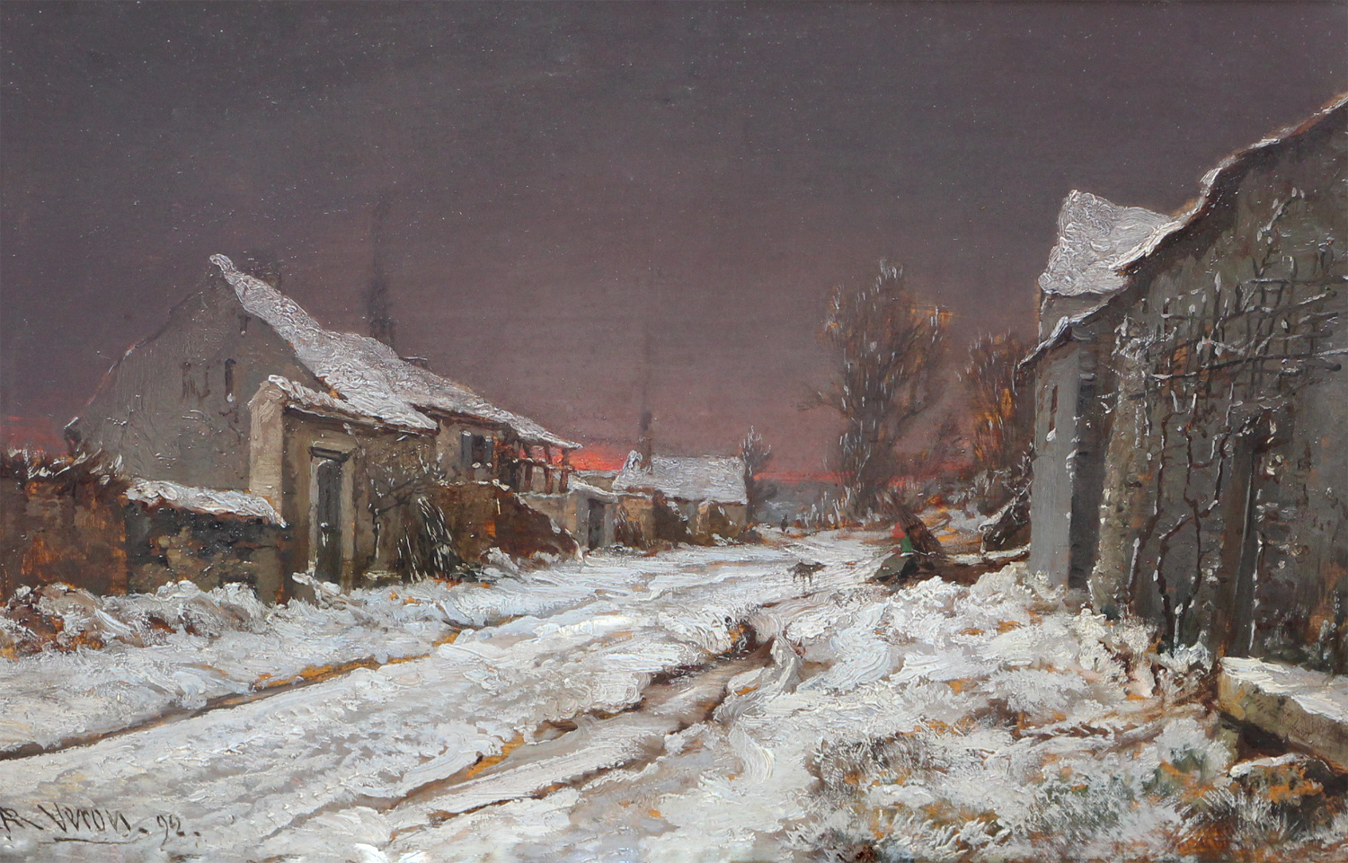 Hiver 1892, Marlotte - Cliquez sur l'image pour la fermer